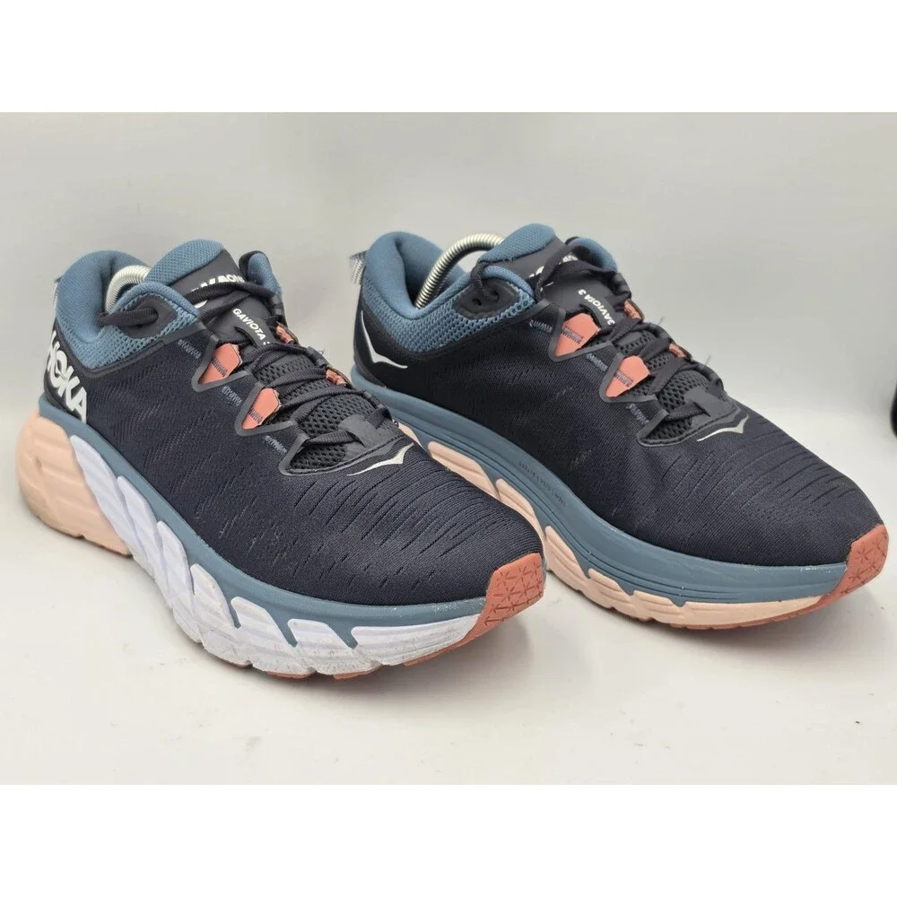 Hoka One One Gaviota 3 Womens Size 11 Blue Pink Athletic Running Shoes Sneakers